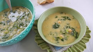 SOPA DE GRÃO DE BICO COM AGRIÃO