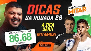 DICAS RODADA 29 - CARTOLA FC 2023 - RODADA 29