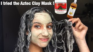 I tried the AZTEC CLAY mask on my curly hair