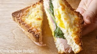 toast and egg!! so tasty recipe,!!Quick breakfast in 5 minutes!!delicious !