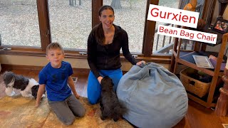 Gurxien Bean Bag Chair, soft comfy and fun for kids! #beanbagchair #beanbag #chair