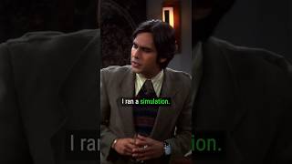 TBBT S03E04 | Raj - I ran a simulation #shorts