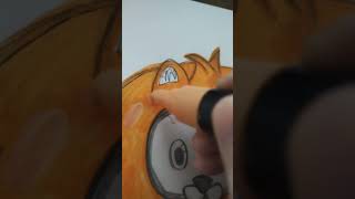 Drawing baby Garfield from garfield with posca markers#art #trending#posca#viral #dontflop#shorts