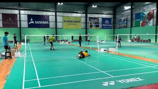 Badminton match || Yash Tuteja (Haryana) vs Bhuvan singh (Rajasthan)