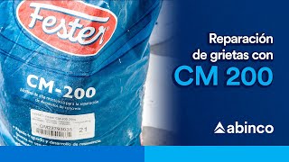 Reparación de grietas con CM200