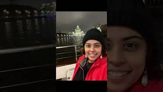 Day 13 of Russian Winter Adventure - Part 2 - Moscow River Dinner cruise #traveldiaries #lights