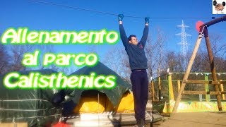 Allenamento al parco Calisthenics