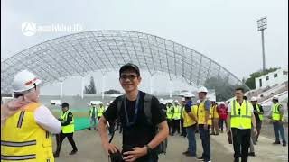 Menpora Tinjau Venue PON Stadion Harapan Bangsa Banda Aceh