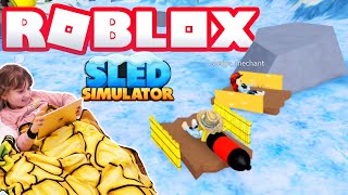 JE GLISSE EN BAIGNOIRE ! ROBLOX SLED SIMULATOR