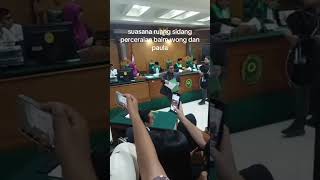 Suasana sidang cerai perdana Baim Wong dan Paula Verhouven#baimwong#baimpaula#paulaverhoeven