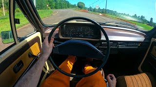 1980 Volkswagen Brasilia 1600 (45 л.с.) Бразильская классика / POV Тест-драйв 4K (Без комментария)