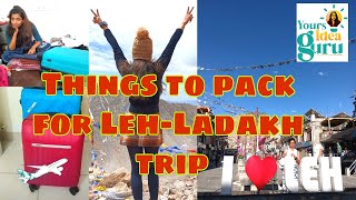 Things to pack for leh ladakh trip|| what have i packed for my leh trip?|| must watch video||