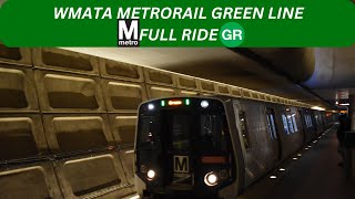 WMATA Metrorail: Green Line 🟢(GR)🟢 to Greenbelt..... FULL RIDE