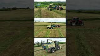 Krone Big X 630 lifting on the steep hills above Eglinton