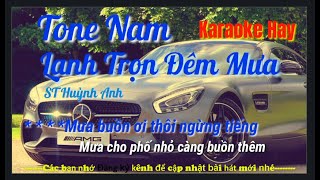 Karaoke Lạnh Trọn Đêm Mưa| Tone Nam