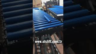 OLSLİFT - KAYAR RULOLU MAKASLI YÜK PLATFORMU - ROLLER SCISSOR LIFT TABLE