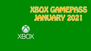 Full list of XBOX Gamepass January 2021 Games List