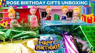 Rose birthday gifts unboxing 💥🎁 Gifts open|Barbie show tamil|Barbie Fun Tamil|Barbie tamil|Barbie