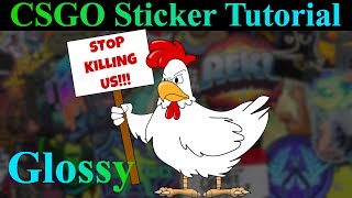 CSGO Sticker Tutorial Part1: Glossy Stickers