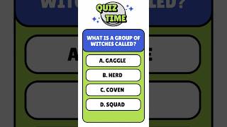 What Is A Group Of Witches Called? #shorts #quiz #halloween