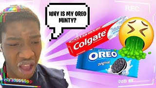 I PUT TOOTHPASTE IN HIS OREOS... *HE LIKED IT?*