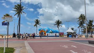 Caminhada pela praia de Tambaú, João Pessoa PB 👍🔔🏜️▶️@nejamasa