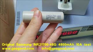 Original Samsung INR21700 48G 4800mAh 10A test 21700 3 7V batteries from Geegood