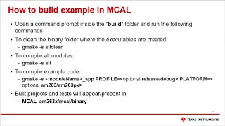 MCAL onboarding (AM26x)