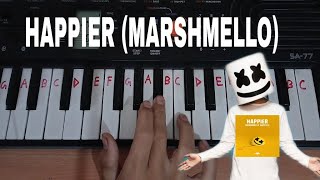 Happier easy piano tutorial.