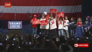 Donald Trump Brings Kids up to the Stage in Sterling Heights, Michigan 11 6 2016