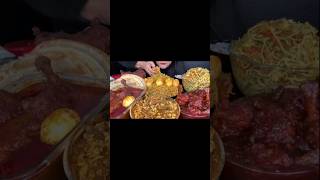 SPICY CHICKEN CURRY,EGG PULAO,PARATHA,CHICKEN NOODLES|CHICKEN LOLLIPOP||EGG KEEMA🔥🔥#Shorts #asmr