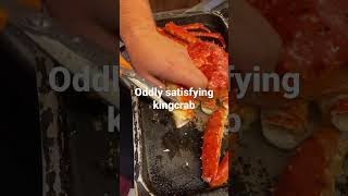 #shorts Oddly satisfying king crab | KT Food Review