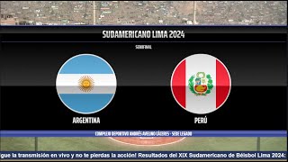 ARGENTINA VS. PERÚ | SEMIFINAL | SUDAMERICANO LIMA 2024