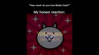 How much do you love battle cats? My honest reaction: #battlecats #shorts