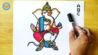 ABC inti Lord Ganesh ji Drawing