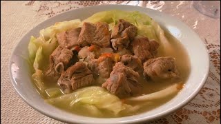 Pork Sinigang with Cabbage