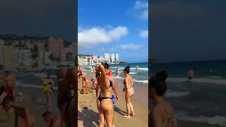 🇪🇸 Spain Benidorm Levante Beach - Hot Day Summer Holiday #spainbeach