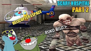 Scary hospital helicopter espace with oggy and jack || part 2