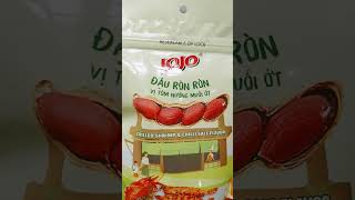 Jojo đậu Ròn Ròn vị tôm nướng muối ớt #jojo #dauphongtv