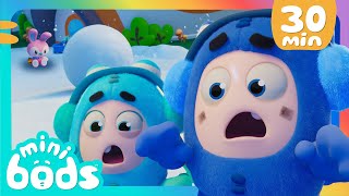 Snowy Minibods Chaos❄️ | Christmas with Minibods 🎄 30 Minutes of Minibods | Preschool Cartoons