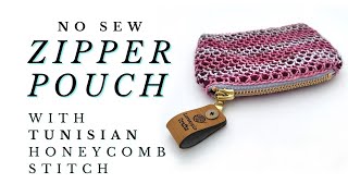 Adorable Tunisian crochet zipper pouches