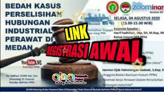 LINK REGISTRASI AWAL ZOOMINAR 82 PPNI | SELASA 4 AGUSTUS 2020 | FREE 3 SKP DPP PPNI