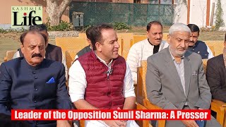 Leader of the Opposition Sunil Sharma: A Presser