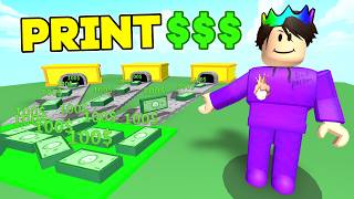 I PRINT CASH By Building a Factory's in Roblox