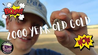 Celtic GOLD for cameraman! Romans galore. Metal Detecting UK. Real metal detecting. Junior detecting