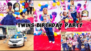 MOST GLAMOURS  1 YEAR BIRTHDAY PARTY OF RAINBOW TWINS THAT CAME AFTER 15YRS OF WAITING .