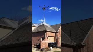 Creative use of a drone. #roof #roofer #roofing #roofershelper #roofcleaning #drone #shorts