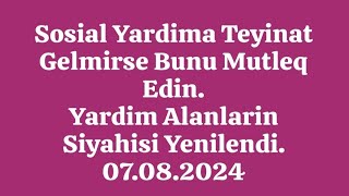 Teyinat Smsi Gelmiyenler Bunu Mutleq Etsin 07.08.2024 #sosialyardım #dsmf #sosial #digitallogin