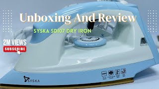 Syska sdi07 iron // Syska iron review// Best dry iron under 600