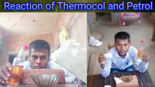 Science Experiments !! Thermocol dissolves completely in petrol !! थर्माकोल पेट्रोल में गायब !!